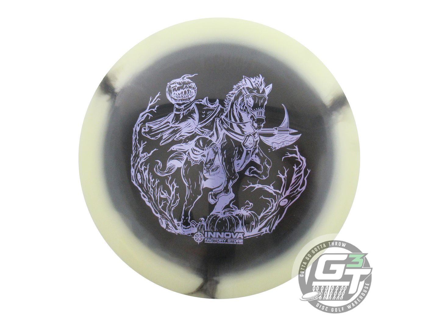 NOS Innova HALLOWEEN Halo Star Wraith 177g Cream-Black Distance Driver Golf Disc