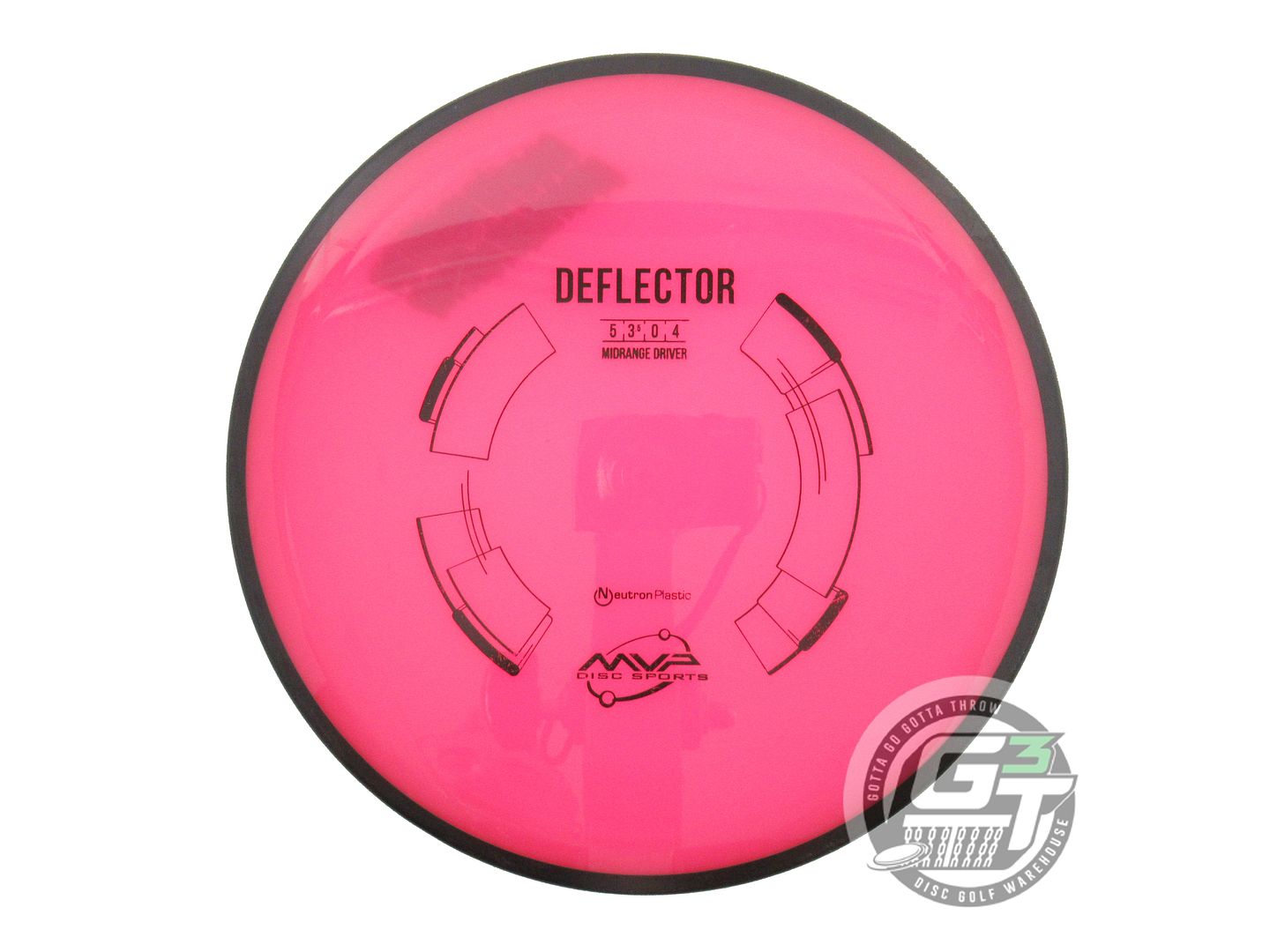 USED MVP Disc Sports Neutron Deflector 171g Pink Midrange Golf Disc