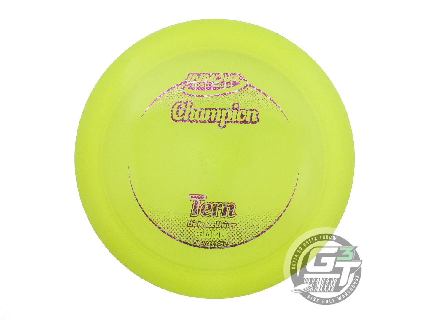 USED Innova Champion Tern 178g Yellow Reptile Foil Distance Driver Golf Disc