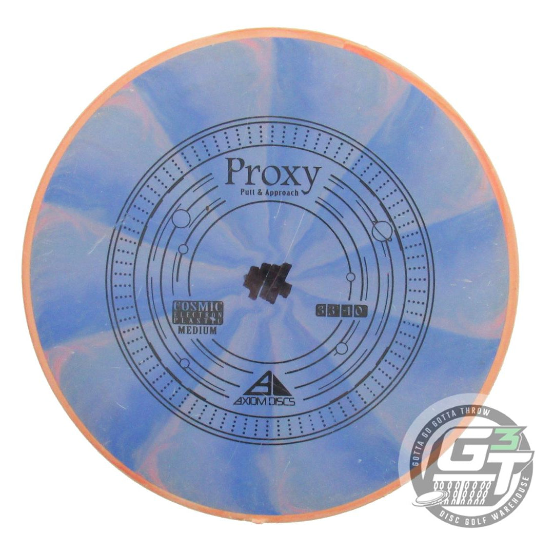 USED Axiom Discs Cosmic Electron Proxy 168g Blue-Gray Orange Rim Putter Disc