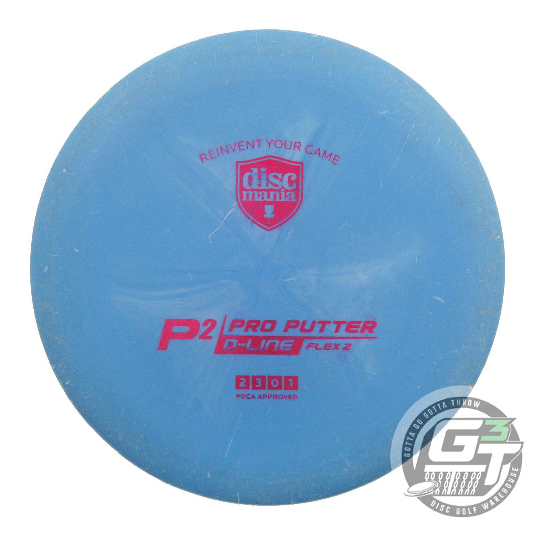 USED DiscMania D-Line Flex 2 P2 173g Blue Red Foil Putter Golf Disc