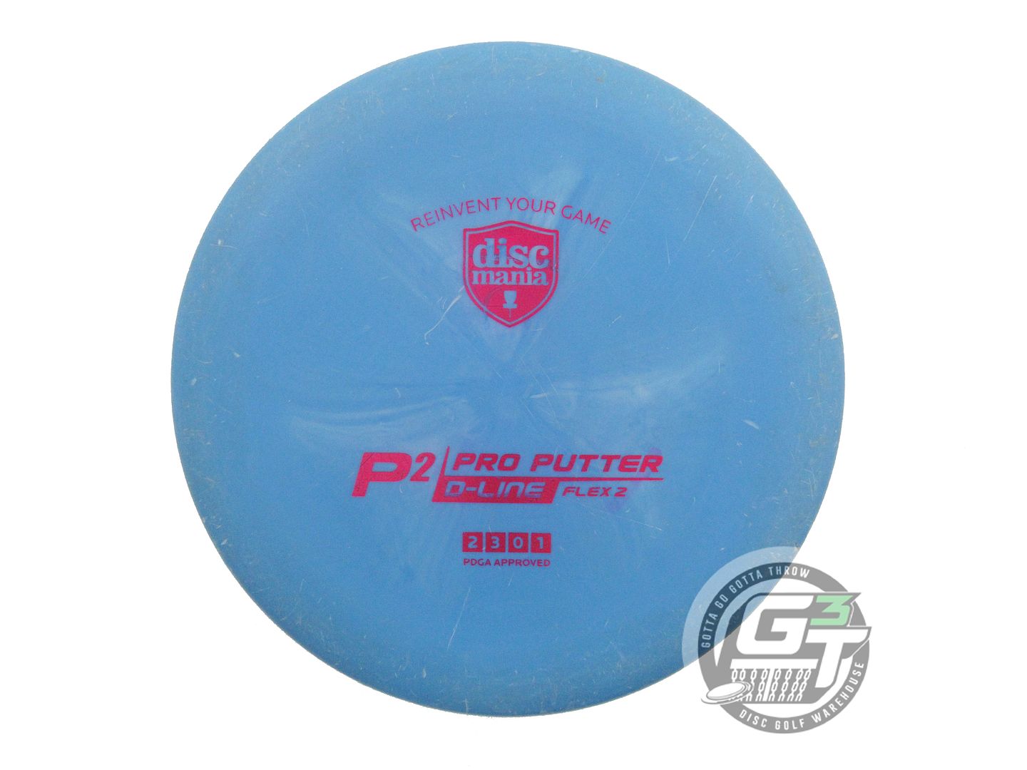 USED DiscMania D-Line Flex 2 P2 173g Blue Red Foil Putter Golf Disc