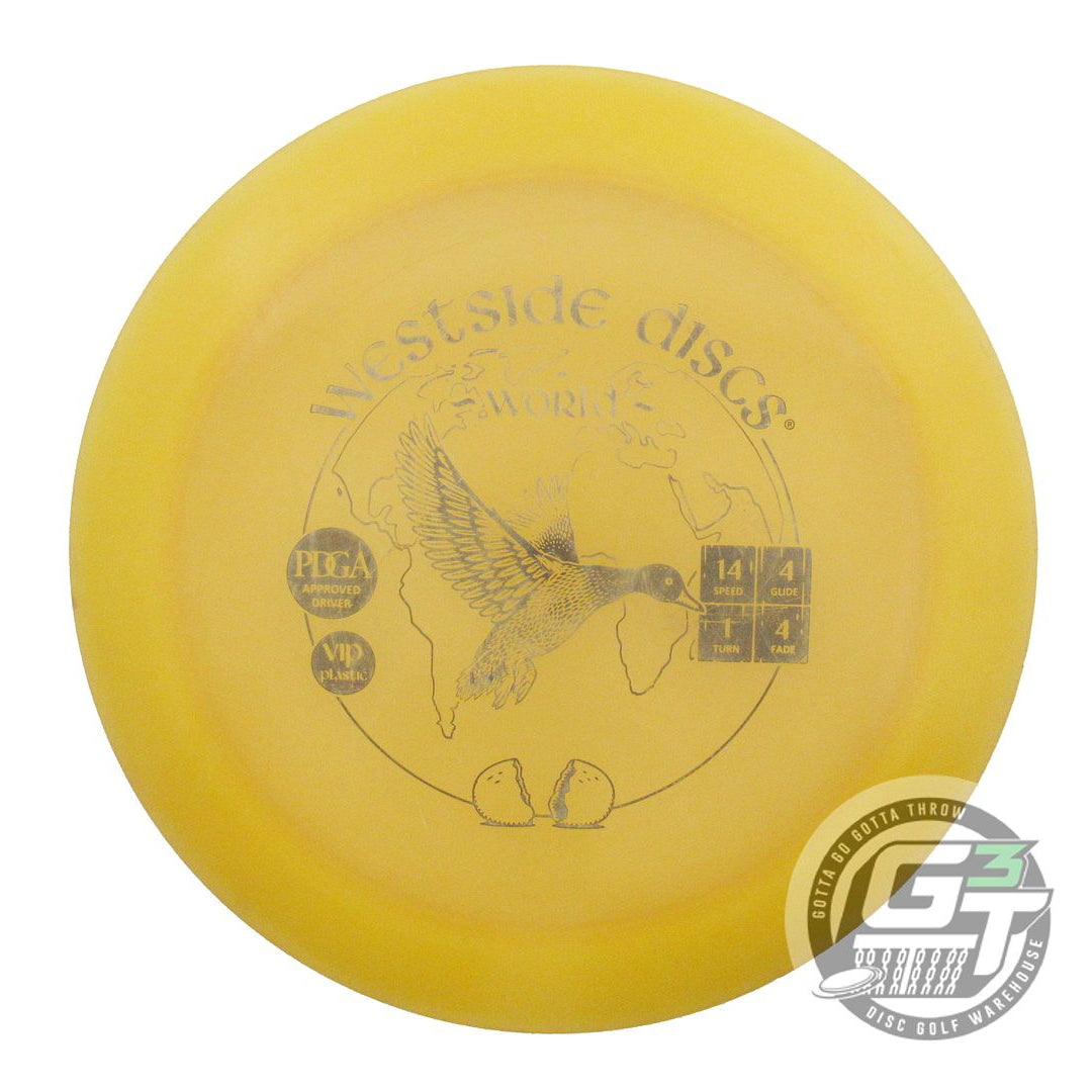 USED Westside Discs VIP World 175g Yellow Black Stamp Distance Driver Golf Disc