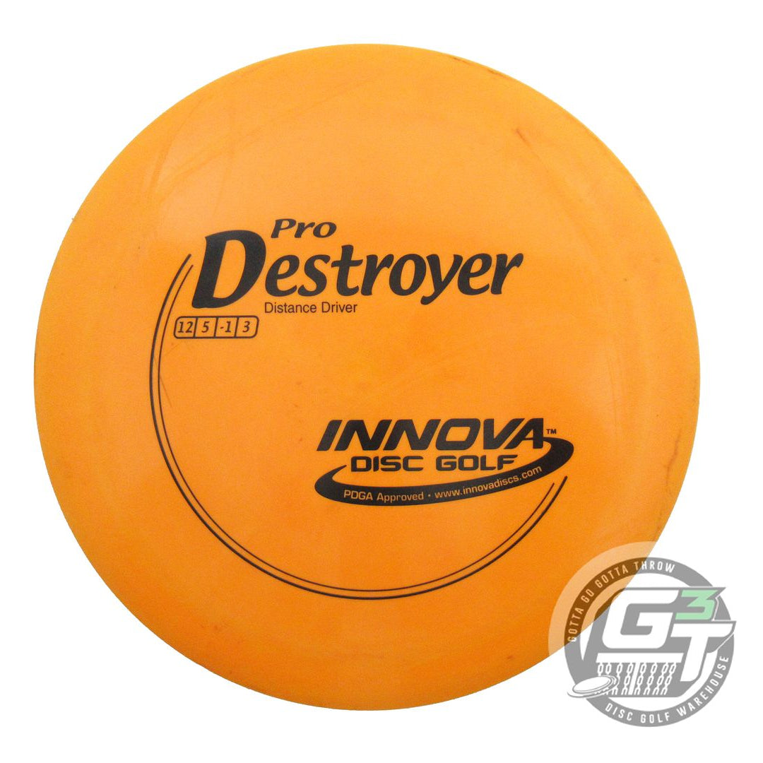 USED Innova Pro Destroyer 172g Orange Black Stamp Distance Driver Golf Disc