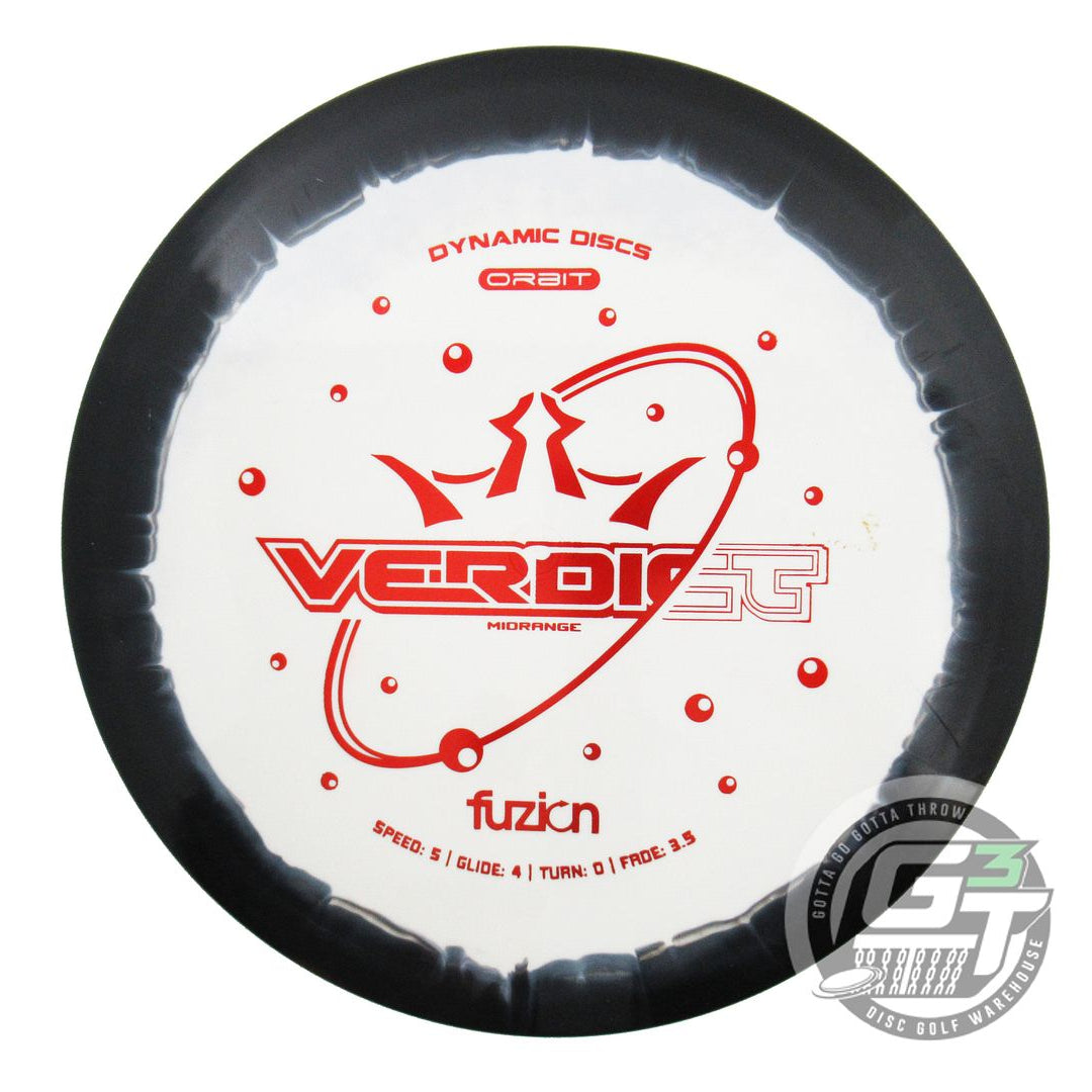 USED Dynamic Discs Fuzion Orbit Verdict 177g Black-White Midrange Golf Disc