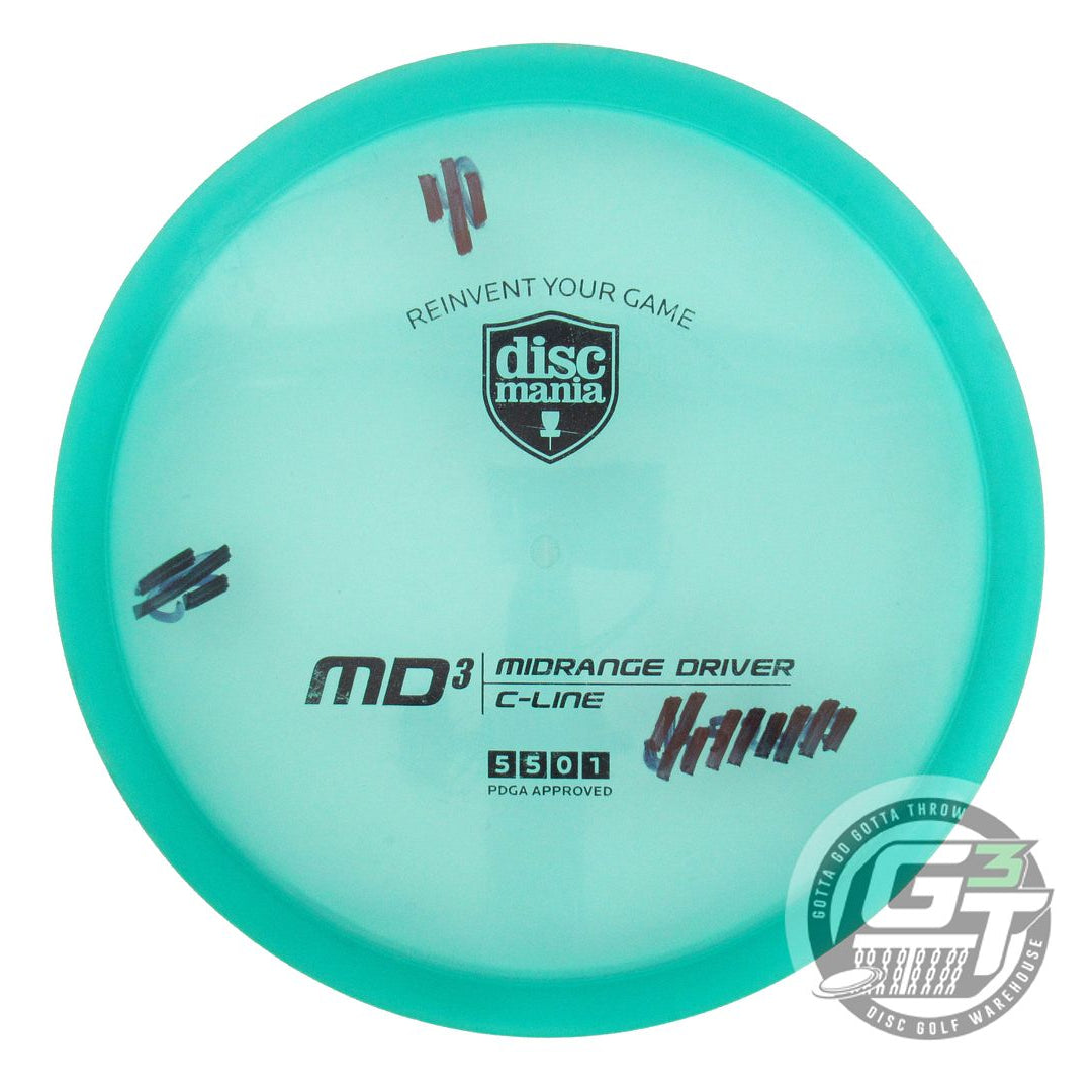 USED DiscMania C-Line MD3 178g Seafoam Black Stamp Midrange Golf Disc