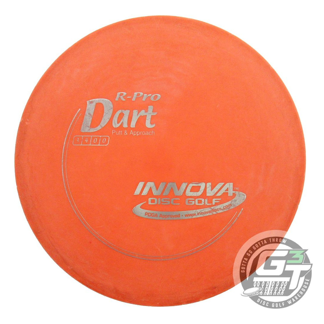 USED Innova R-Pro Dart 163g Orange Silver Foil Putter Golf Disc