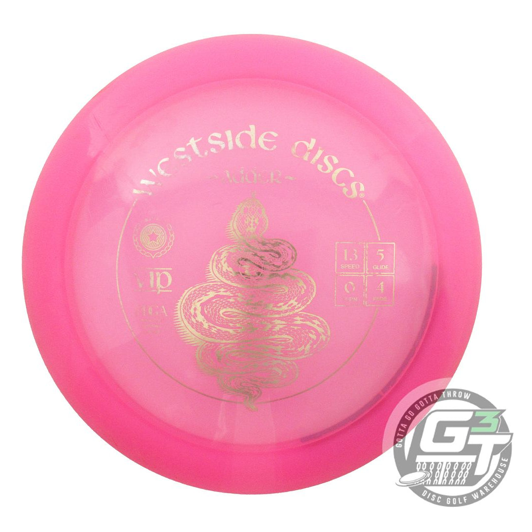 USED Westside Discs VIP Adder 173g Pink Gold Foil Distance Driver Golf Disc