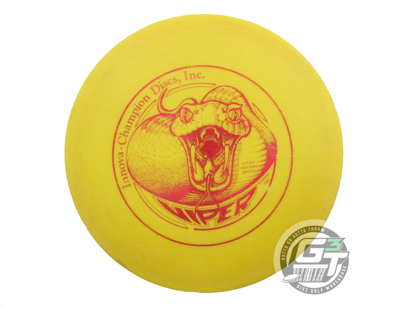 USED Innova DX Viper 148g Yellow Red Foil Fairway Driver Golf Disc