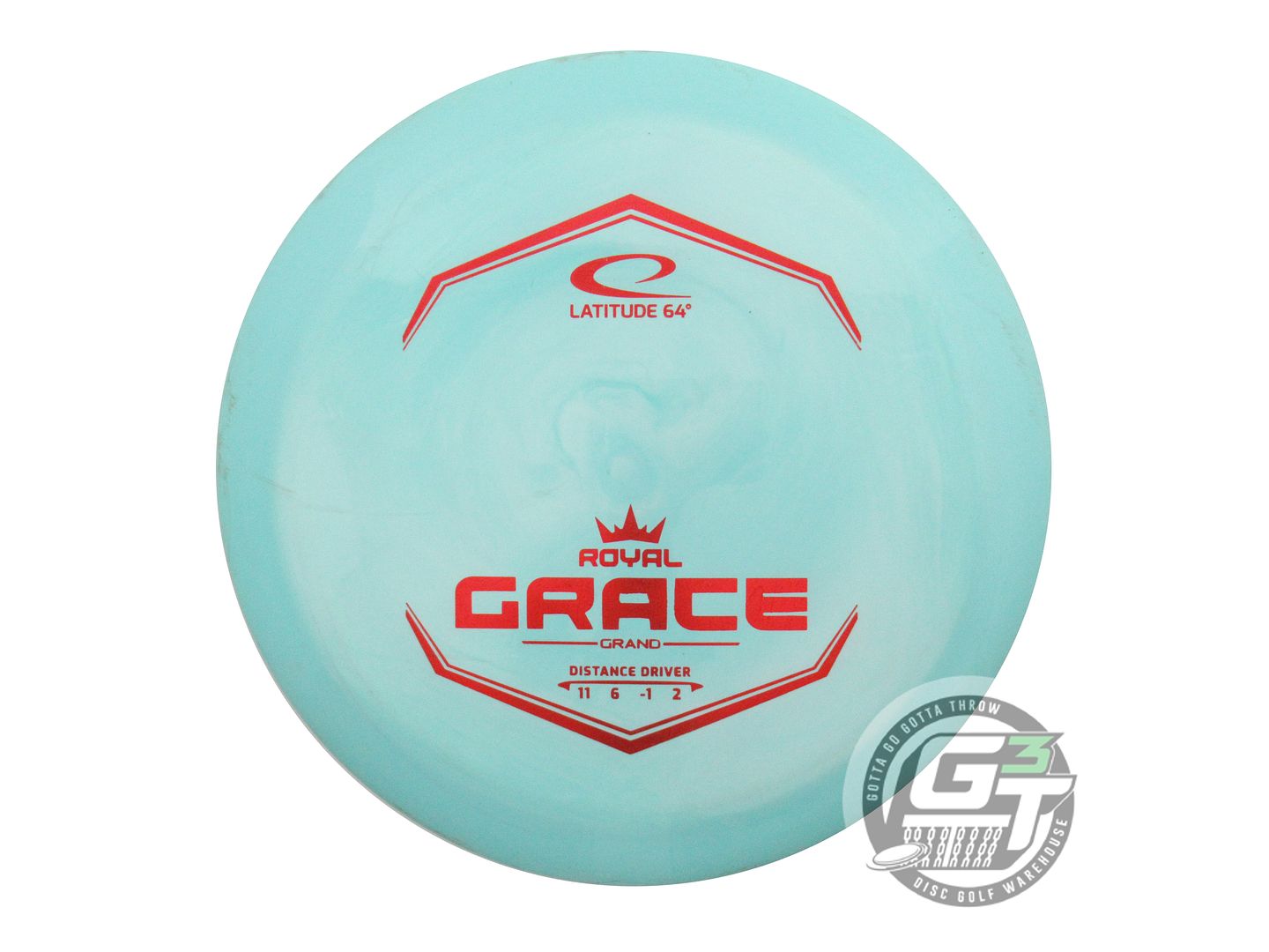 USED Latitude 64 Royal Grand Grace 171g Seafoam Red Foil Distance Driver Disc
