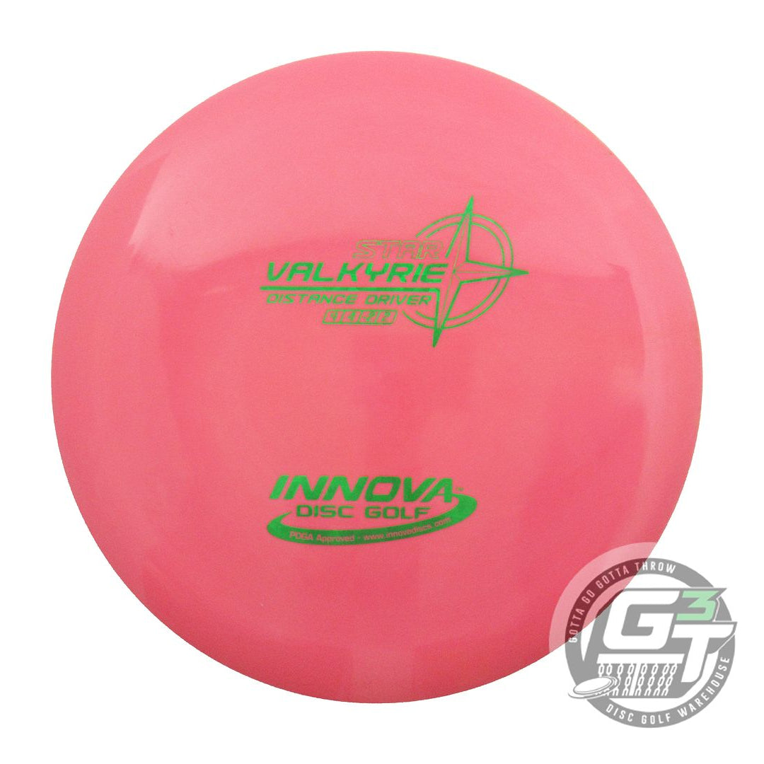 USED Innova Star Valkyrie 168g Pink Green Shatter Foil Distance Driver Golf Disc