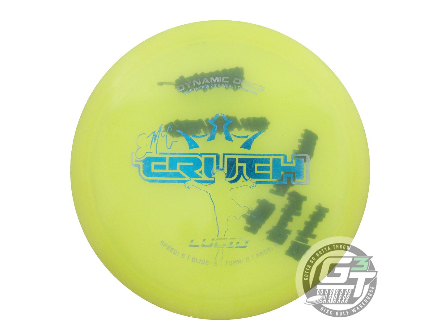 USED Dynamic Discs Lucid EMAC Truth 180g Yellow Blue Foil Midrange Golf Disc