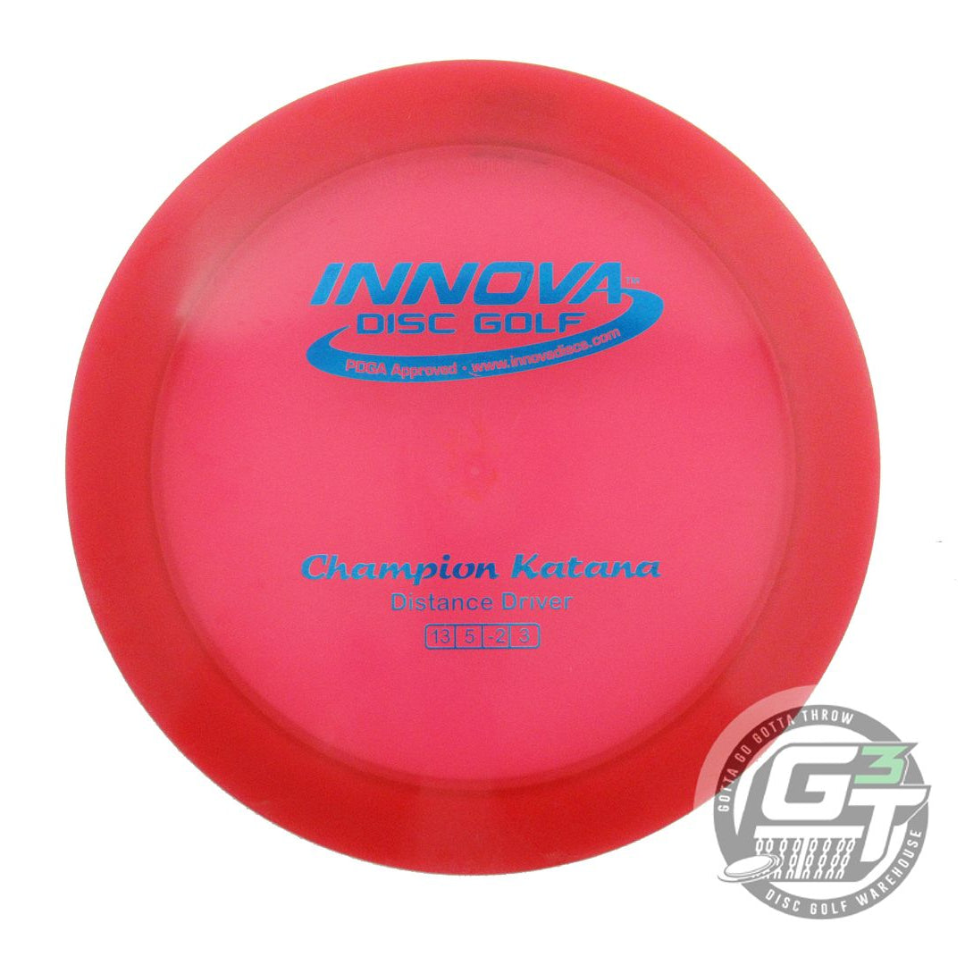 USED Innova Champion Katana 168g Red Blue Foil Distance Driver Golf Disc