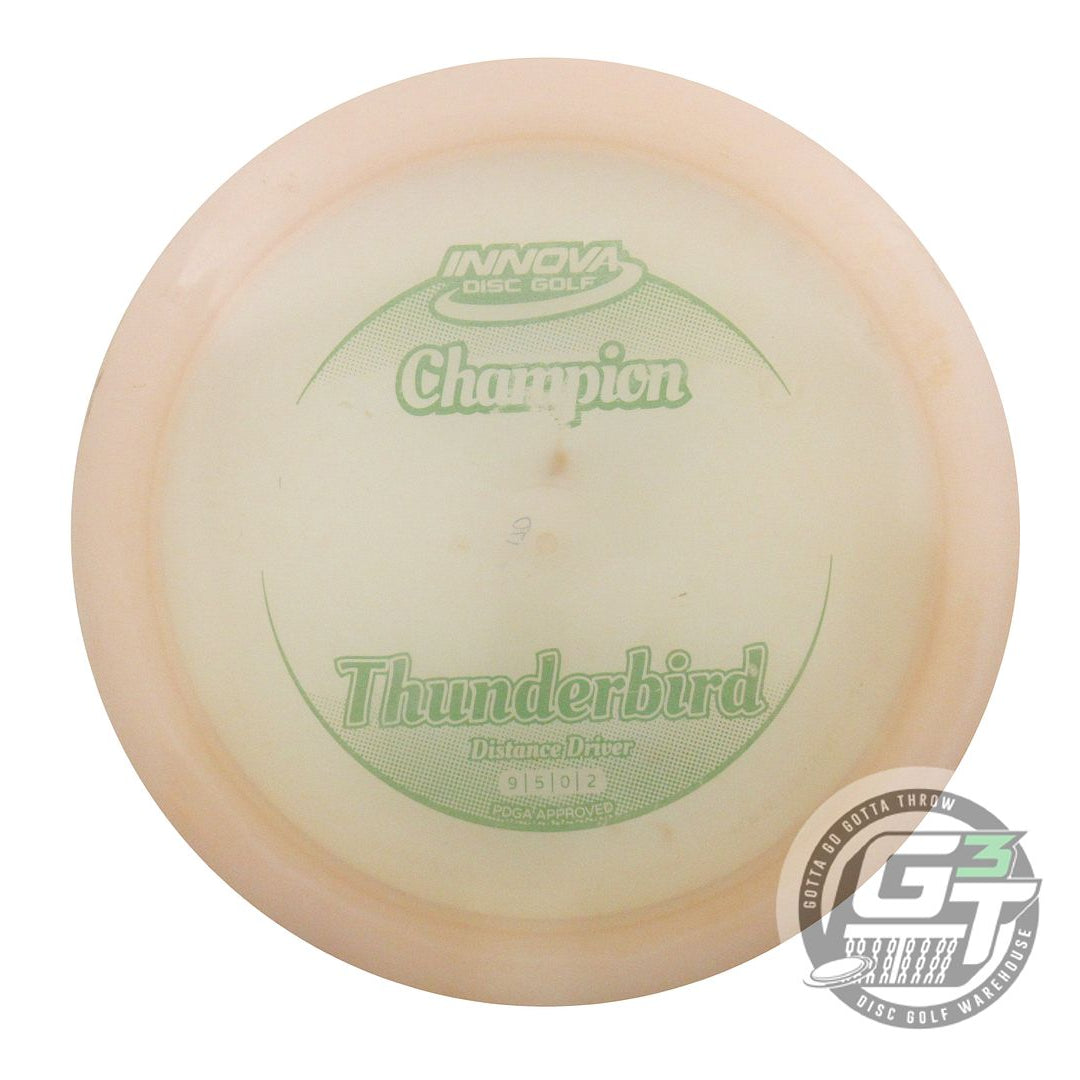 USED Innova Champion Thunderbird 170g Cream Green Stamp Distance Driver Disc