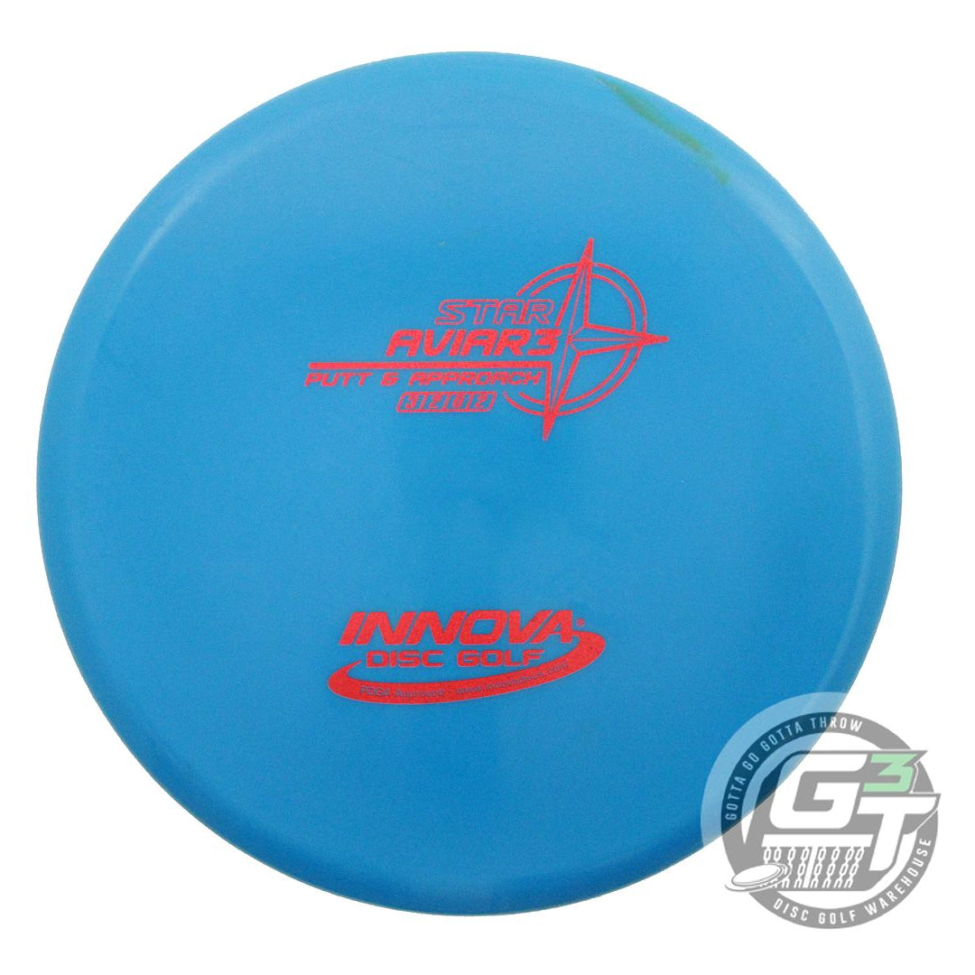 USED Innova Star Aviar3 173g Teal Red Glitter Foil Putter Golf Disc