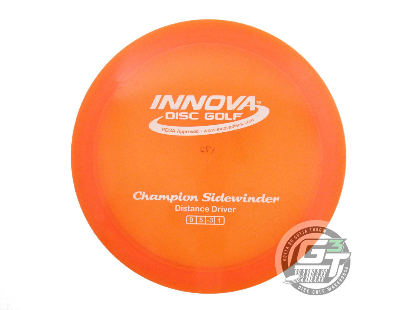 USED Innova Champion Sidewinder 172g Orange White Stamp Distance Driver Disc