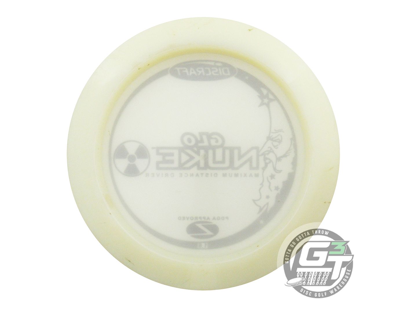 USED Discraft Glo Z Nuke 171g Silver Foil Distance Driver Golf Disc
