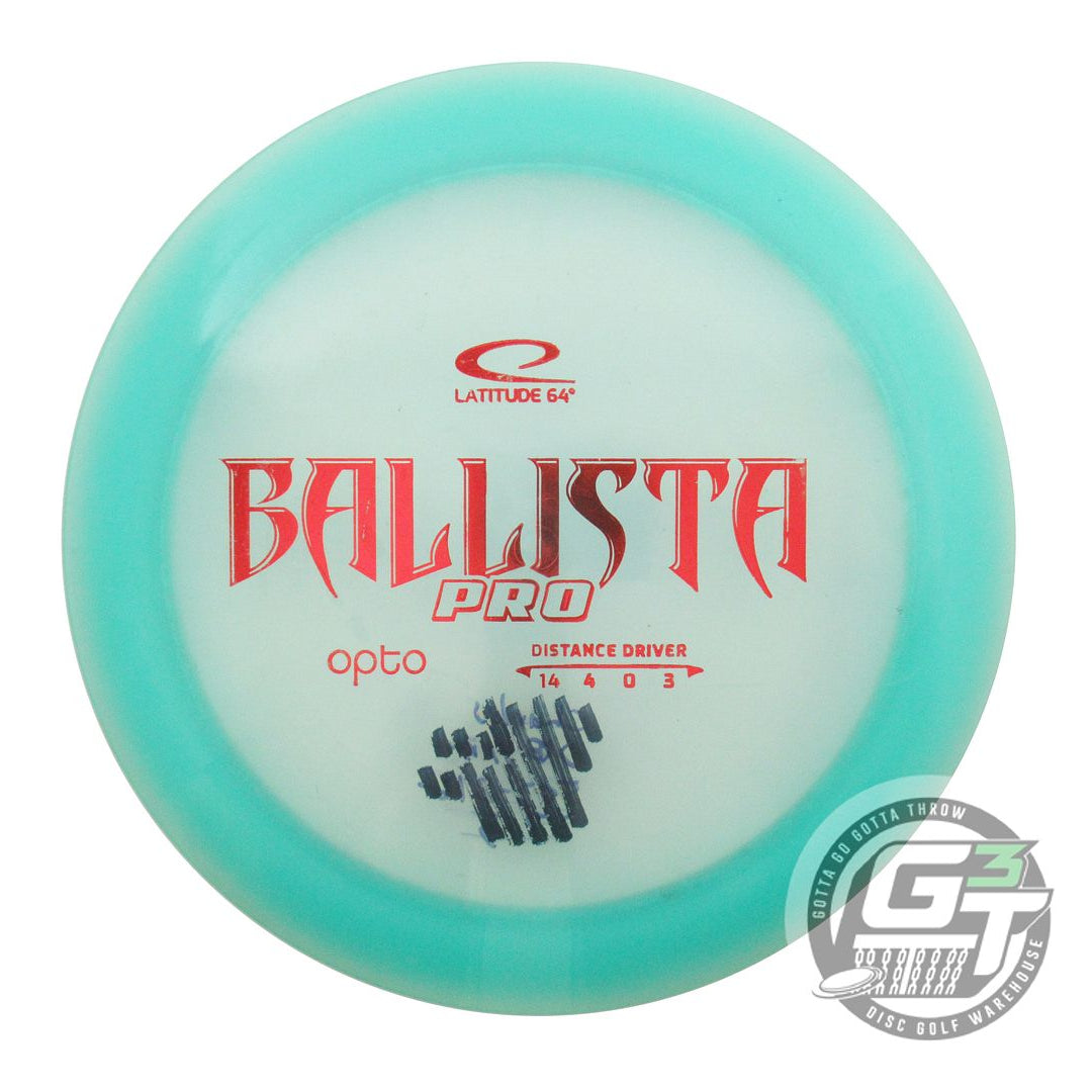 USED Latitude 64 Opto Ballista Pro 174g Seafoam Red Foil Distance Driver Disc