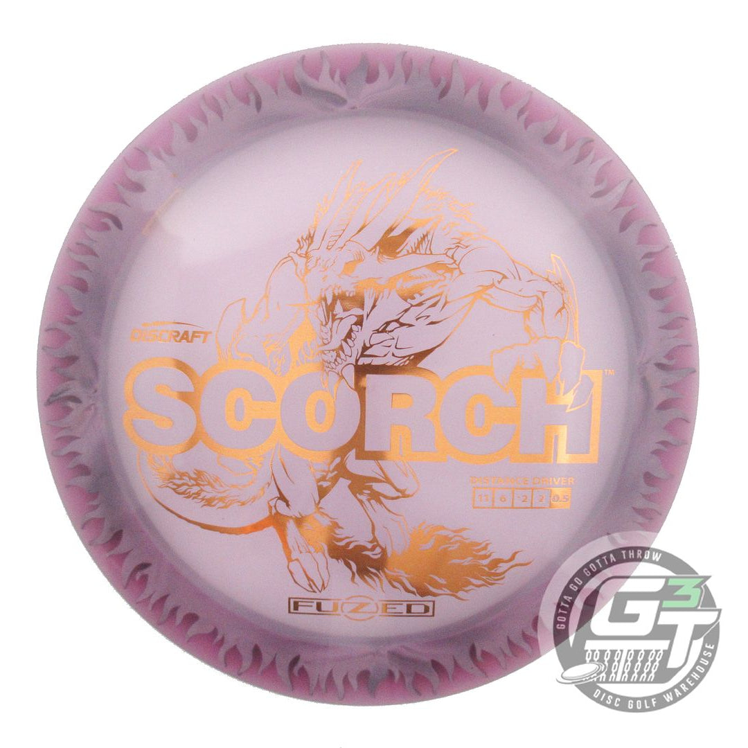 USED Discraft FuZed Flame Scorch 175g Purple Copper Foil Distance Driver Disc