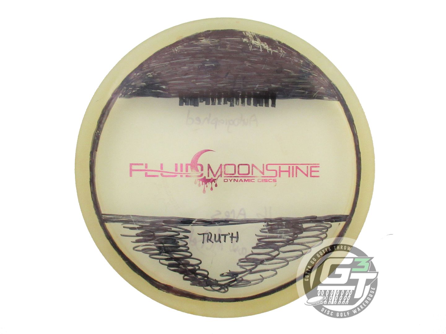 USED Dynamic Discs Moonshine Fluid Truth 179g Pink Foil Midrange Golf Disc
