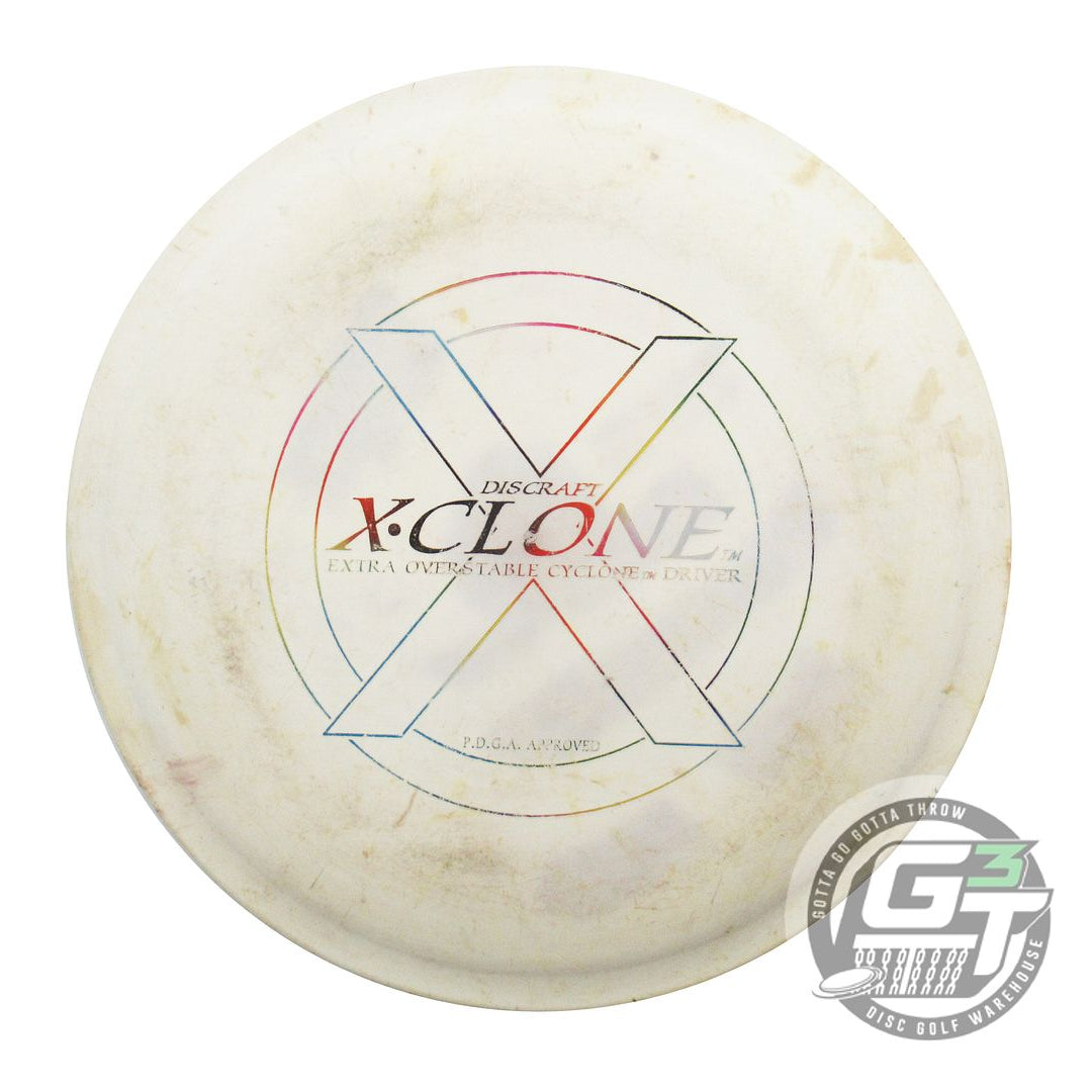 USED Discraft Elite X X-Clone 168g White Rainbow Foil OOP Fairway Driver Disc