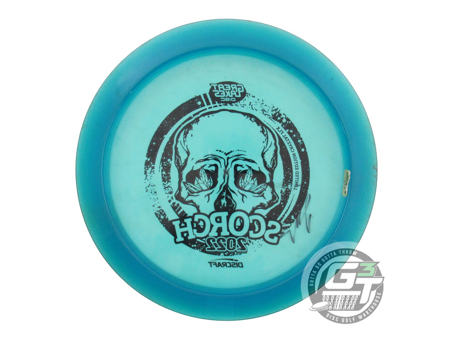 USED Discraft CryZtal FLX Scorch 173g Blue Black Stamp Distance Driver Golf Disc