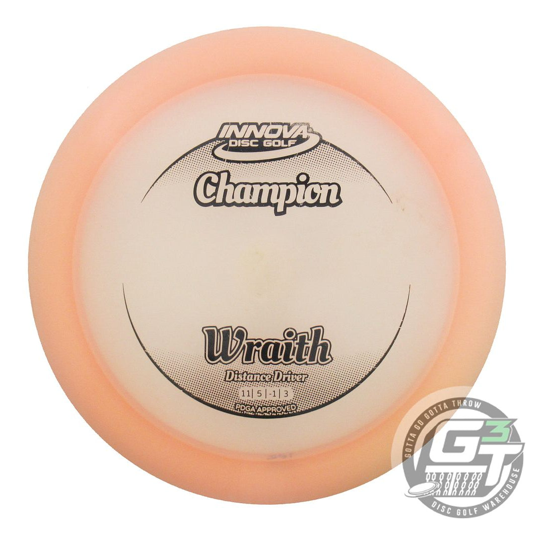 USED Innova Champion Wraith 165g Peach Black Stamp Distance Driver Golf Disc