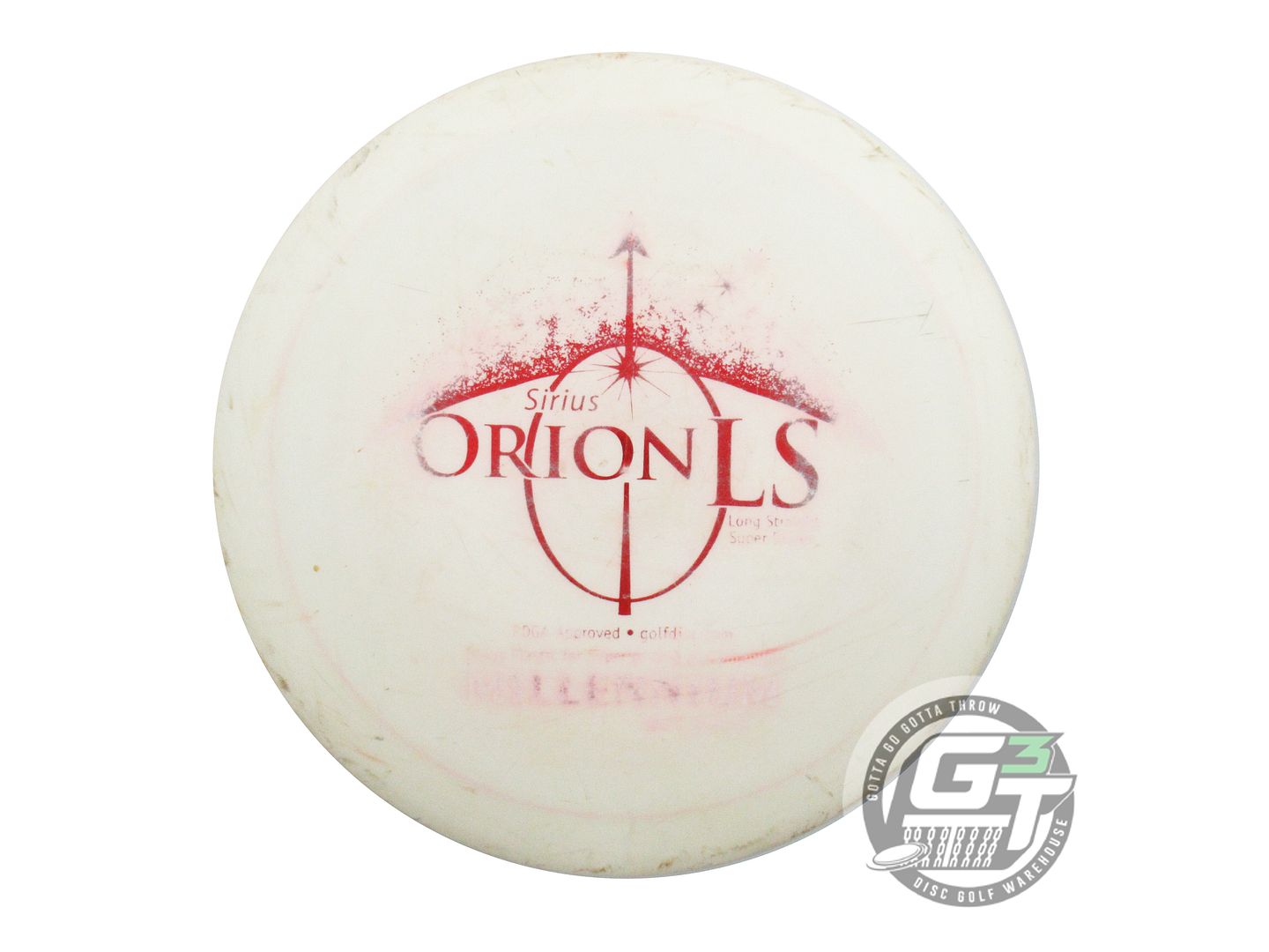 USED Millennium Sirius Orion LS 150g White Red Foil Distance Driver Golf Disc