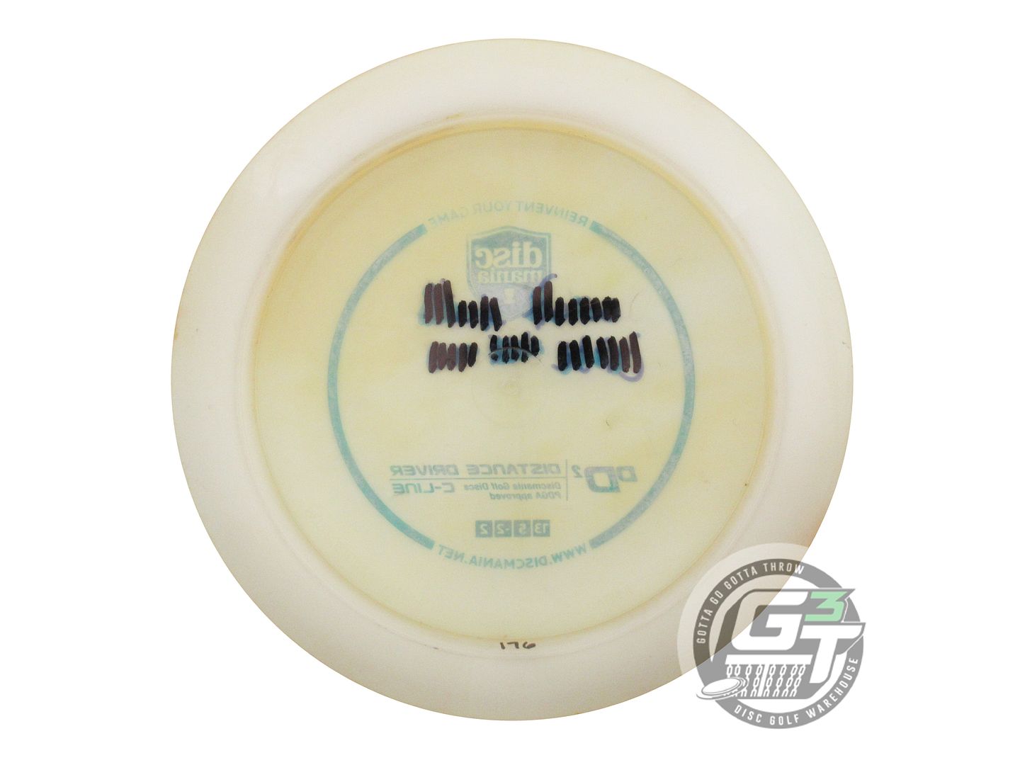 USED DiscMania C-Line DD2 176g Clear Teal Foil OOP Distance Driver Golf Disc