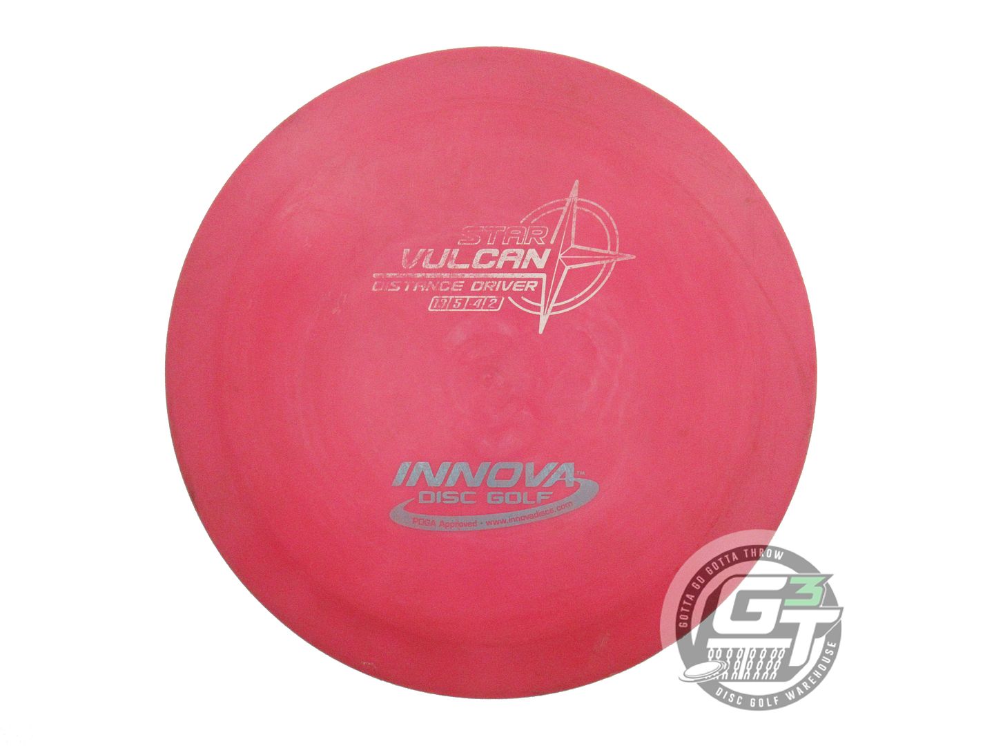 USED Innova Star Vulcan 170g Magenta White & Blue Foil Distance Driver Golf Disc