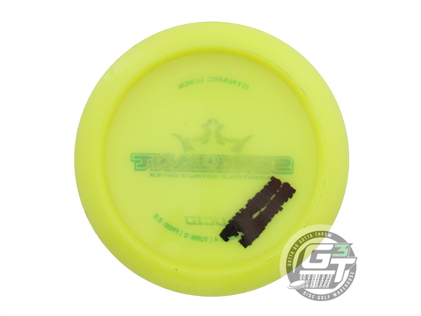 USED Dynamic Discs Lucid Sergeant 173g Yellow Green Foil Driver Golf Disc