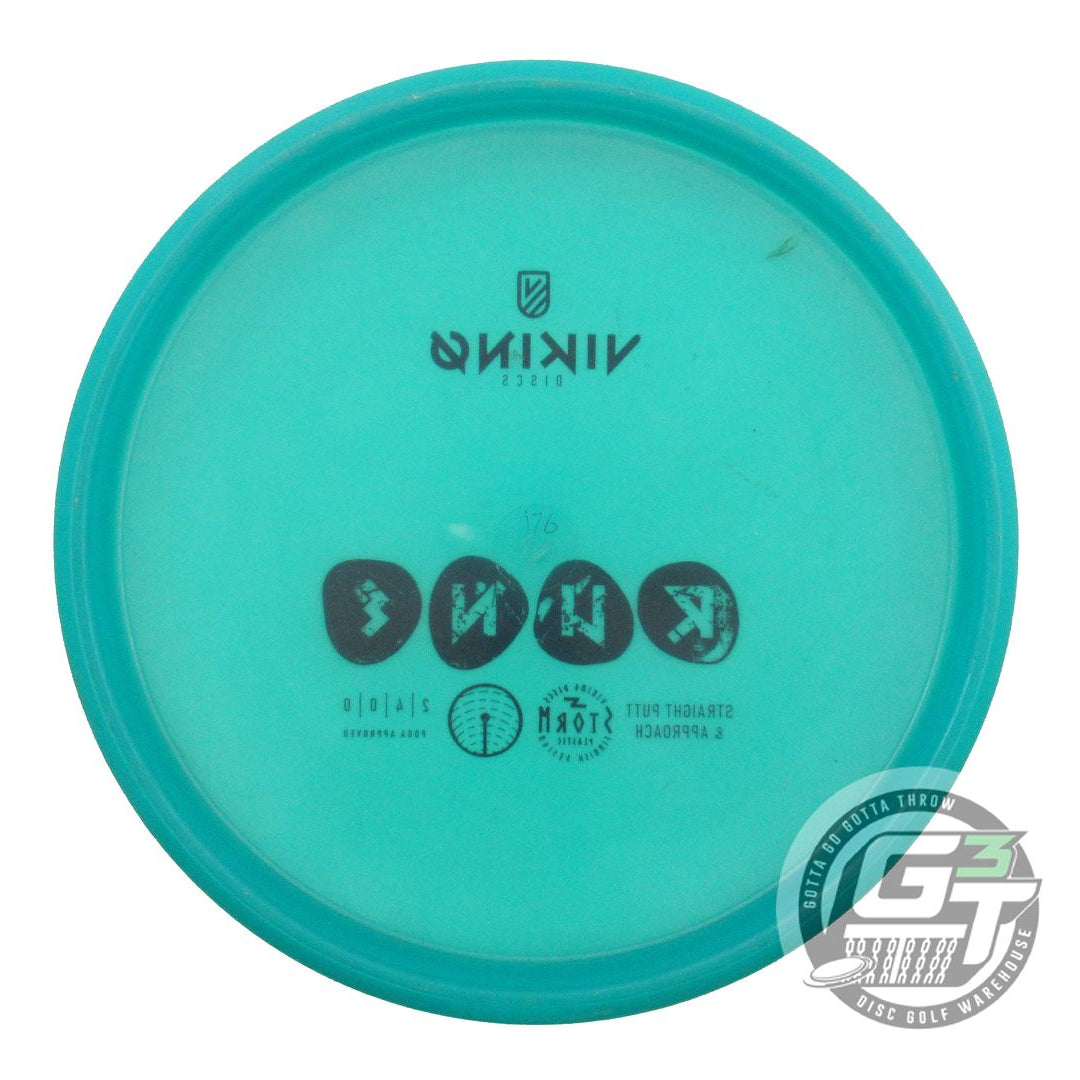 USED Viking Discs Storm Rune 176g Teal Black Stamp A Putter Golf Disc