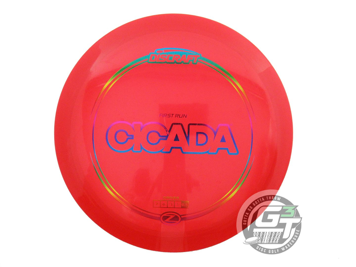 USED Discraft FIRST RUN Z Cicada 170g Red Rainbow Foil Fairway Driver Golf Disc