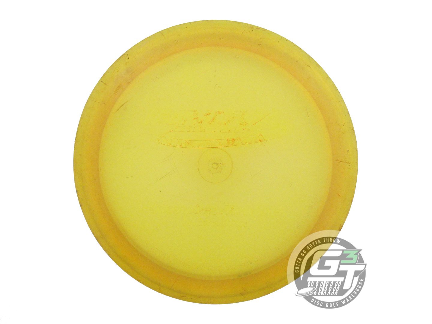 USED Innova Champion Monarch 158g Yellow Wiped Stamp PFN Distance Driver Disc