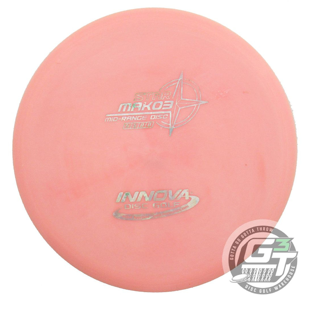 USED Innova Star Mako3 168g Pink Silver Shatter Foil Midrange Golf Disc