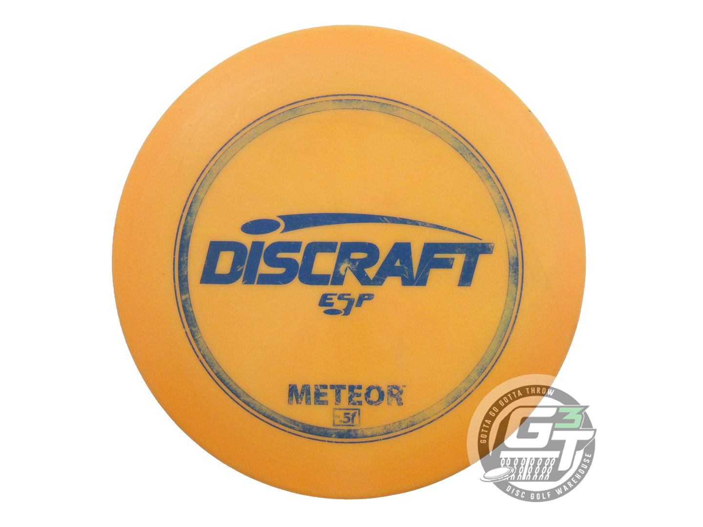 USED Discraft ESP Meteor 172g Orange Blue Stamp PFN OOP Midrange Golf Disc