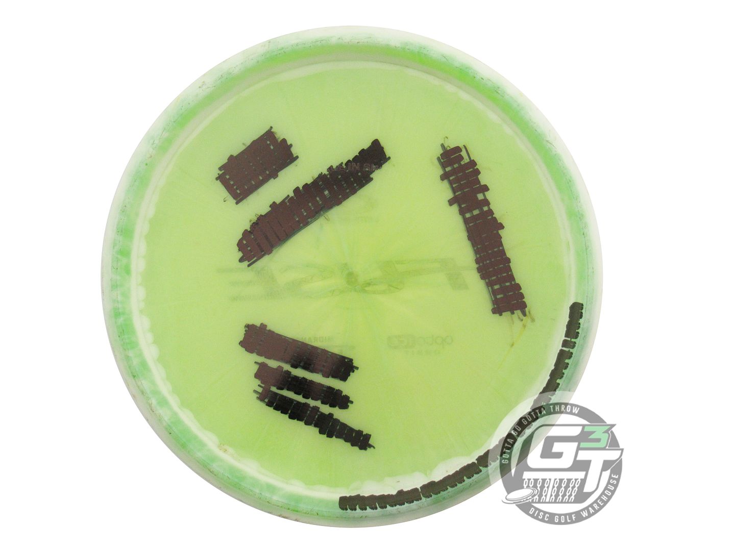 USED Latitude 64 Opto Ice Orbit Fuse 174g White-Lime Midrange Golf Disc