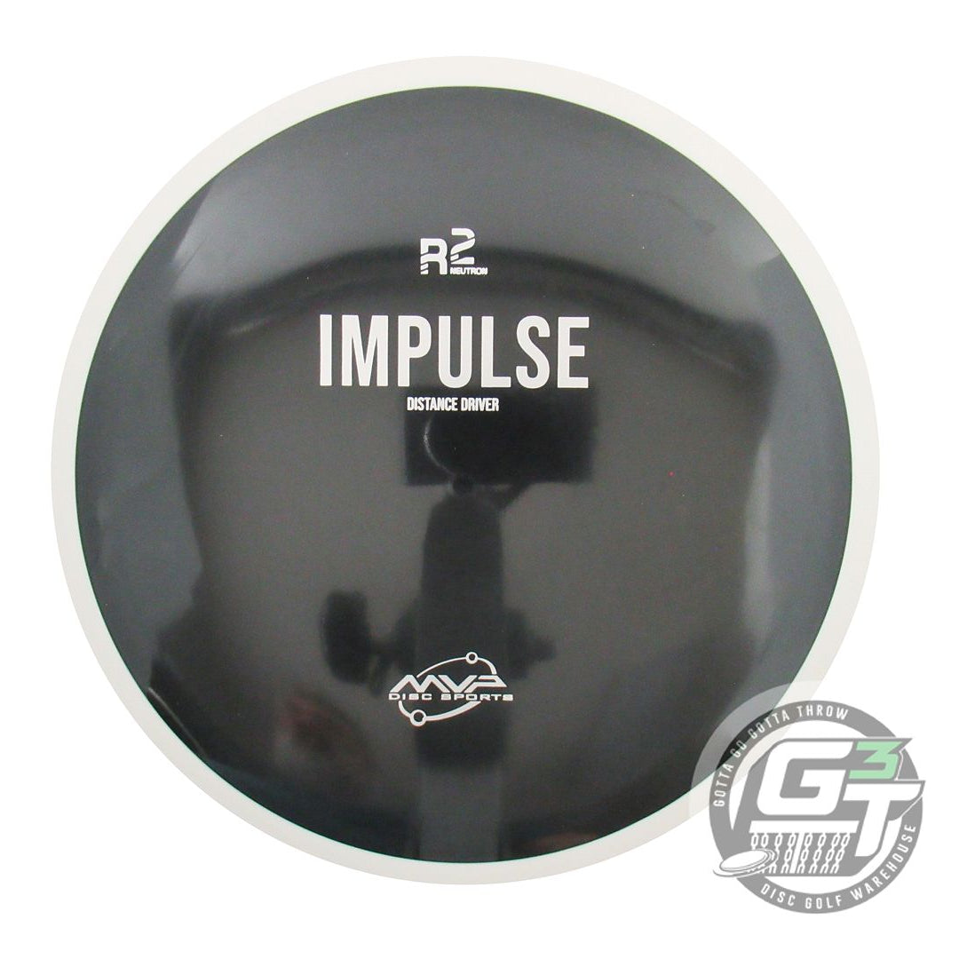 NOS MVP Disc Sports R2 Neutron Impulse 172g Black White Rim Distance Driver Disc