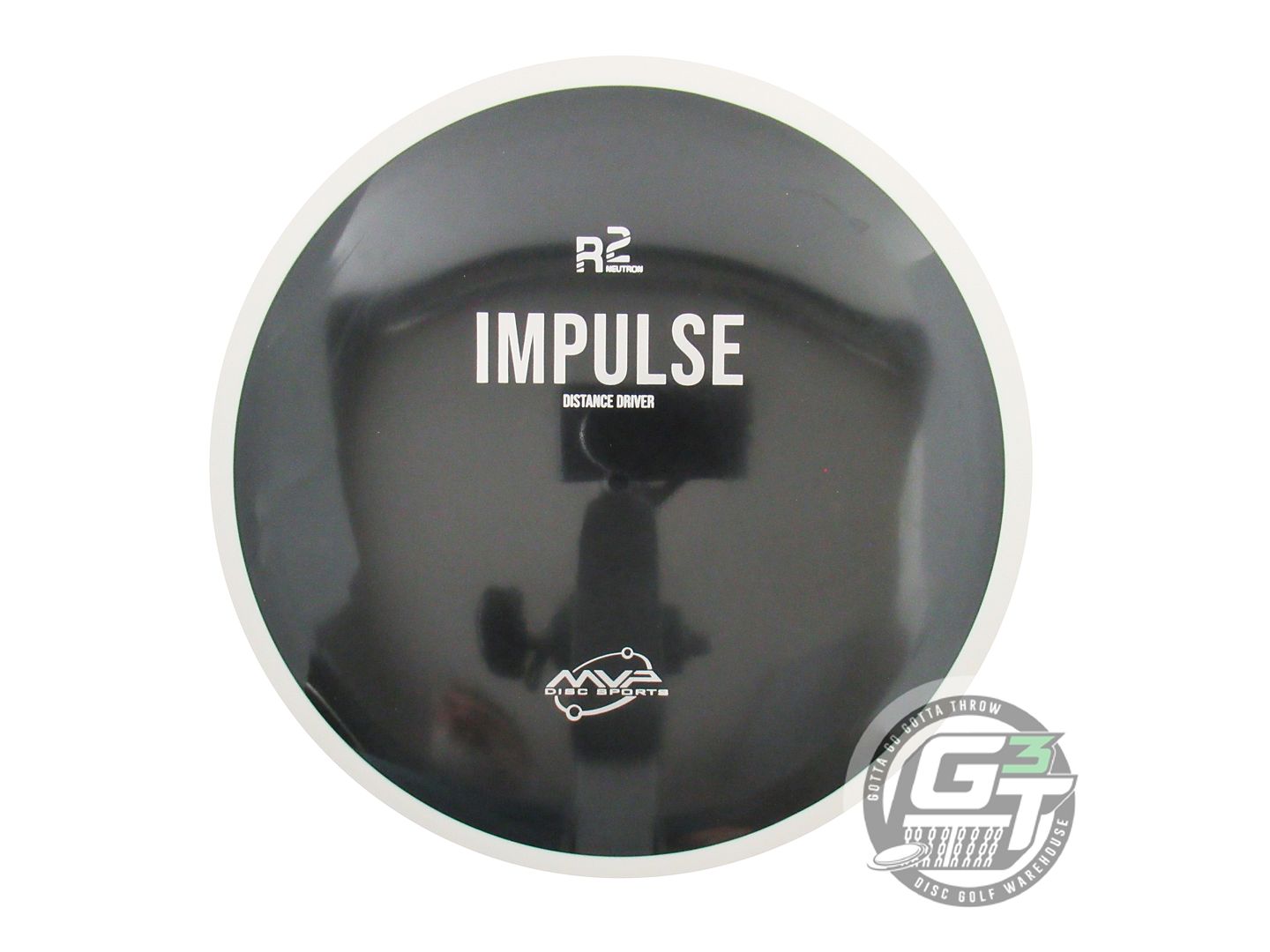 NOS MVP Disc Sports R2 Neutron Impulse 172g Black White Rim Distance Driver Disc