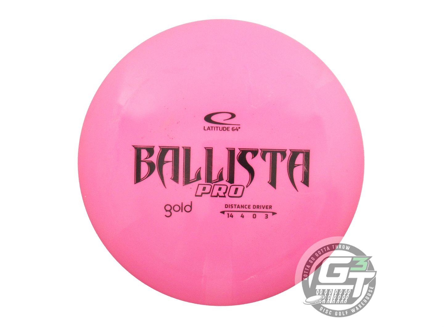 USED Latitude 64 Gold Ballista Pro 172g Pink Black Stamp Distance Driver Disc