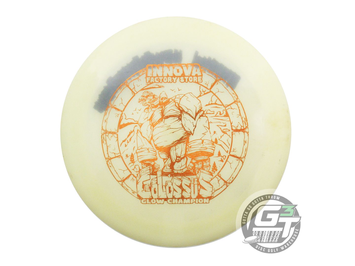 USED Innova Champion Glow Colossus 175g Copper Foil Distance Driver Golf Disc