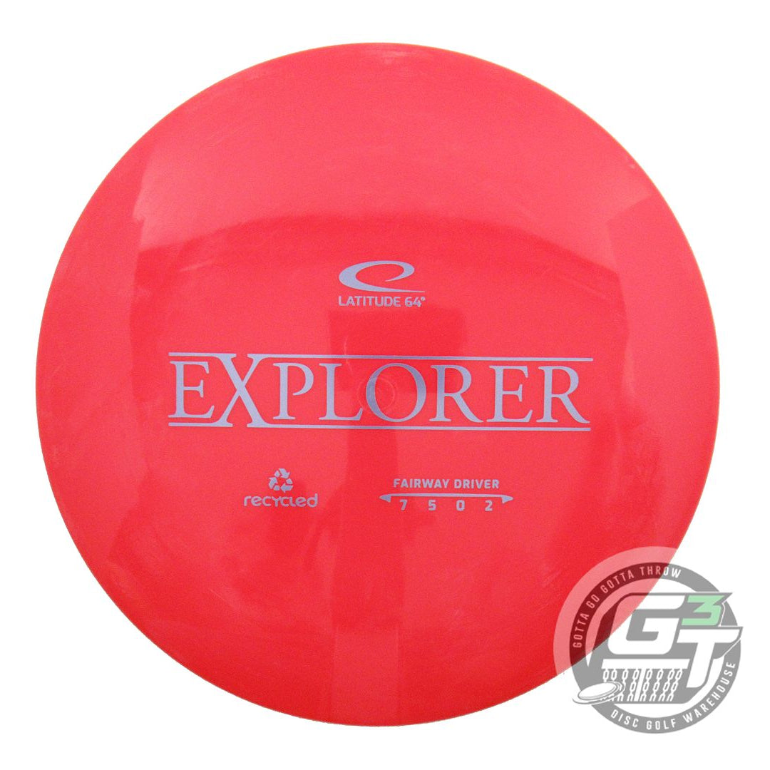 NOS Latitude 64 Recycled Gold Explorer 168g Red Lilac Foil Driver Golf Disc