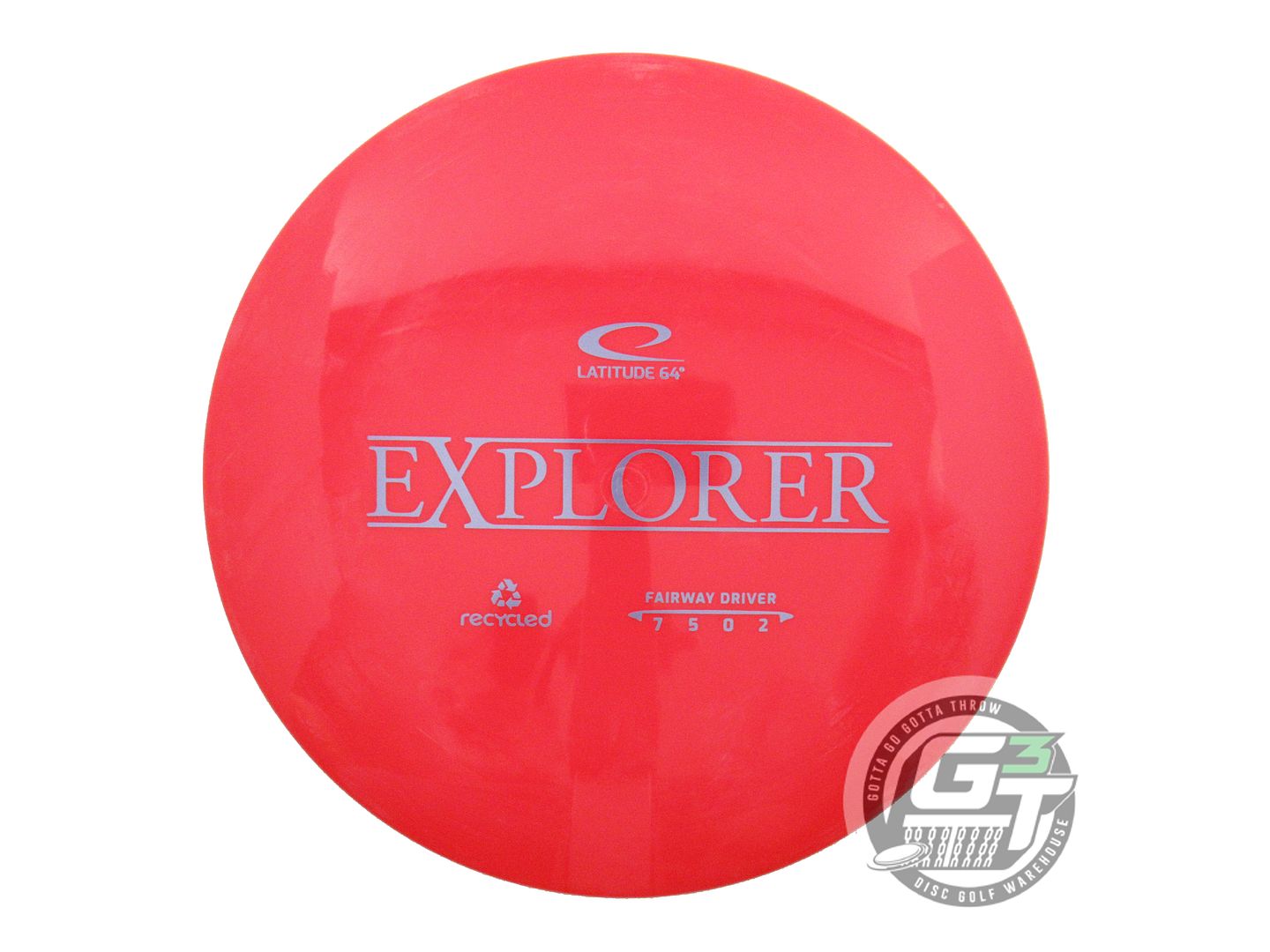 NOS Latitude 64 Recycled Gold Explorer 168g Red Lilac Foil Driver Golf Disc