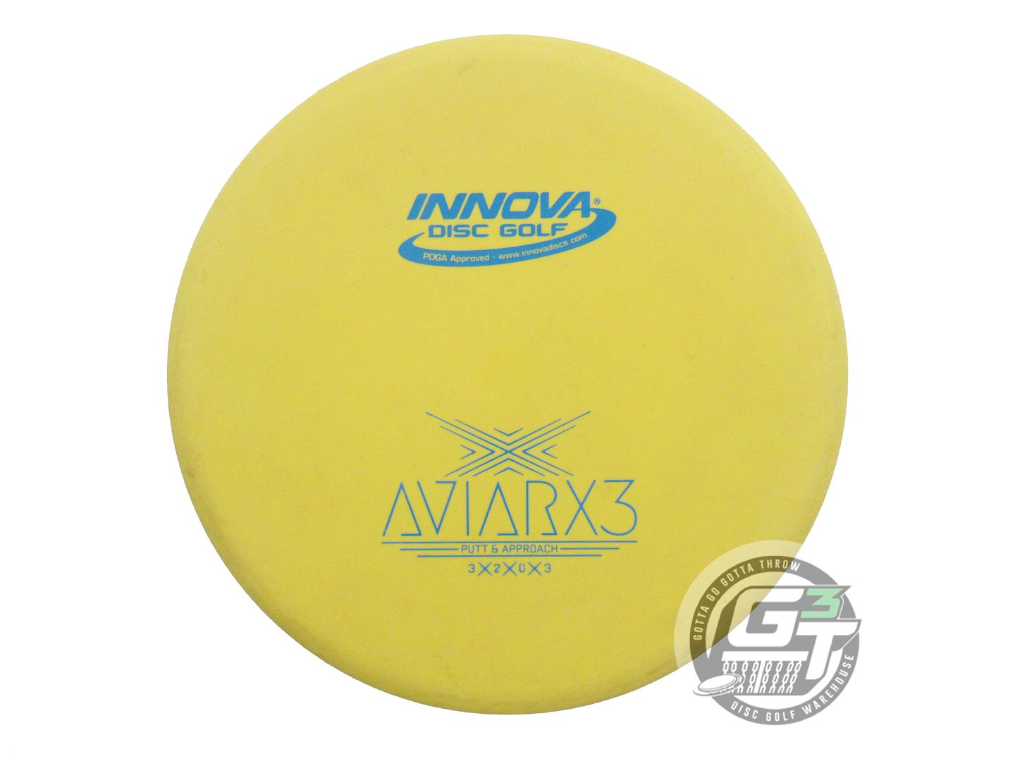 USED Innova DX AviarX3 171g Yellow Blue Stamp Putter Golf Disc