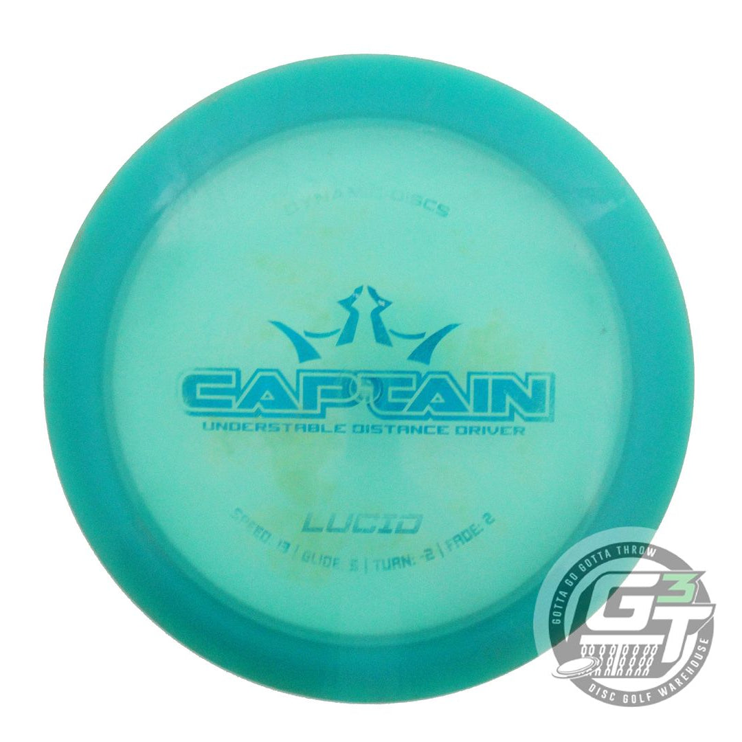 USED Dynamic Discs Lucid Captain 175g Teal Blue Foil Distance Driver Golf Disc