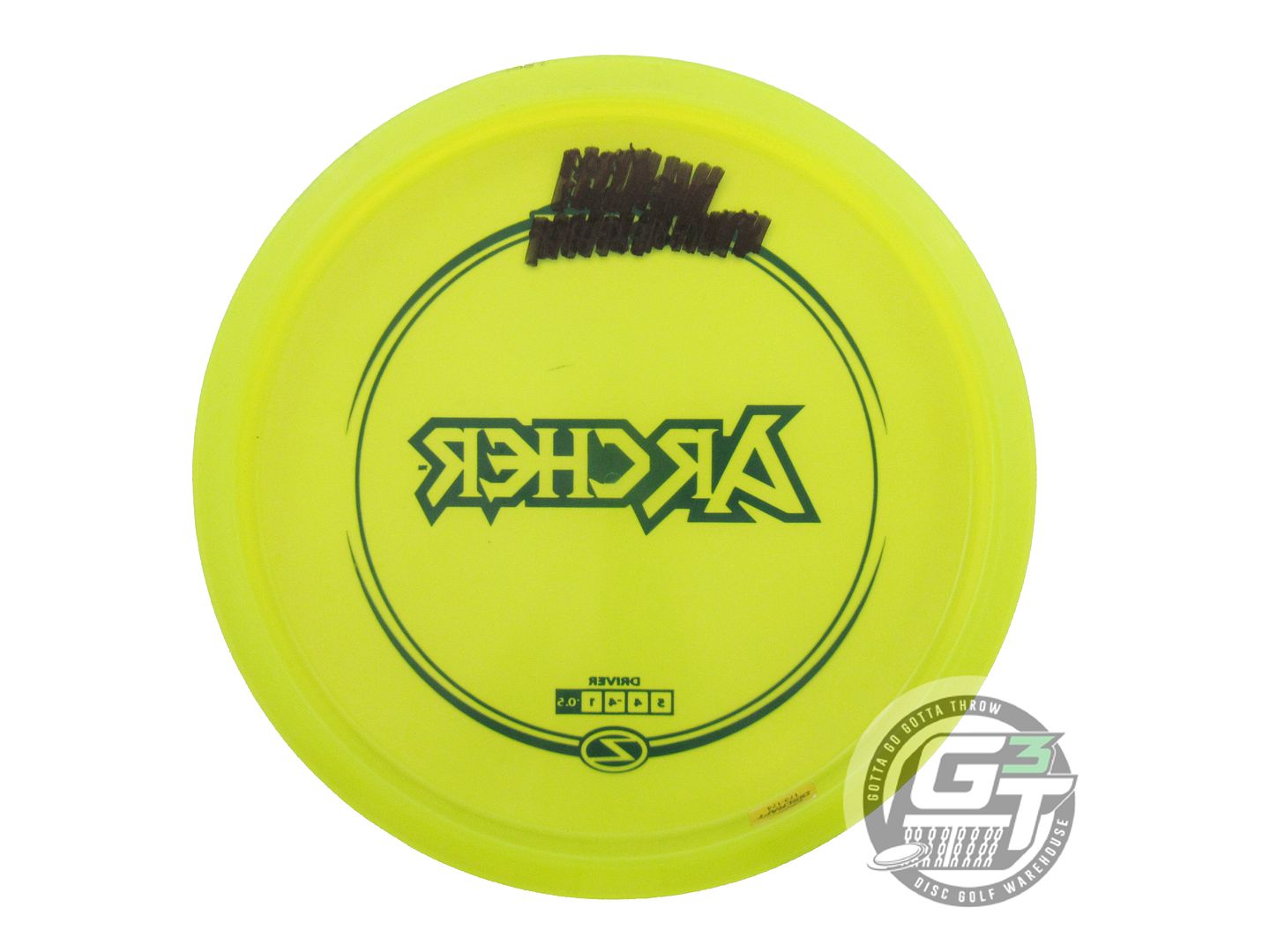 USED Discraft Z Archer 175g Yellow Black Stamp Fairway Driver Golf Disc
