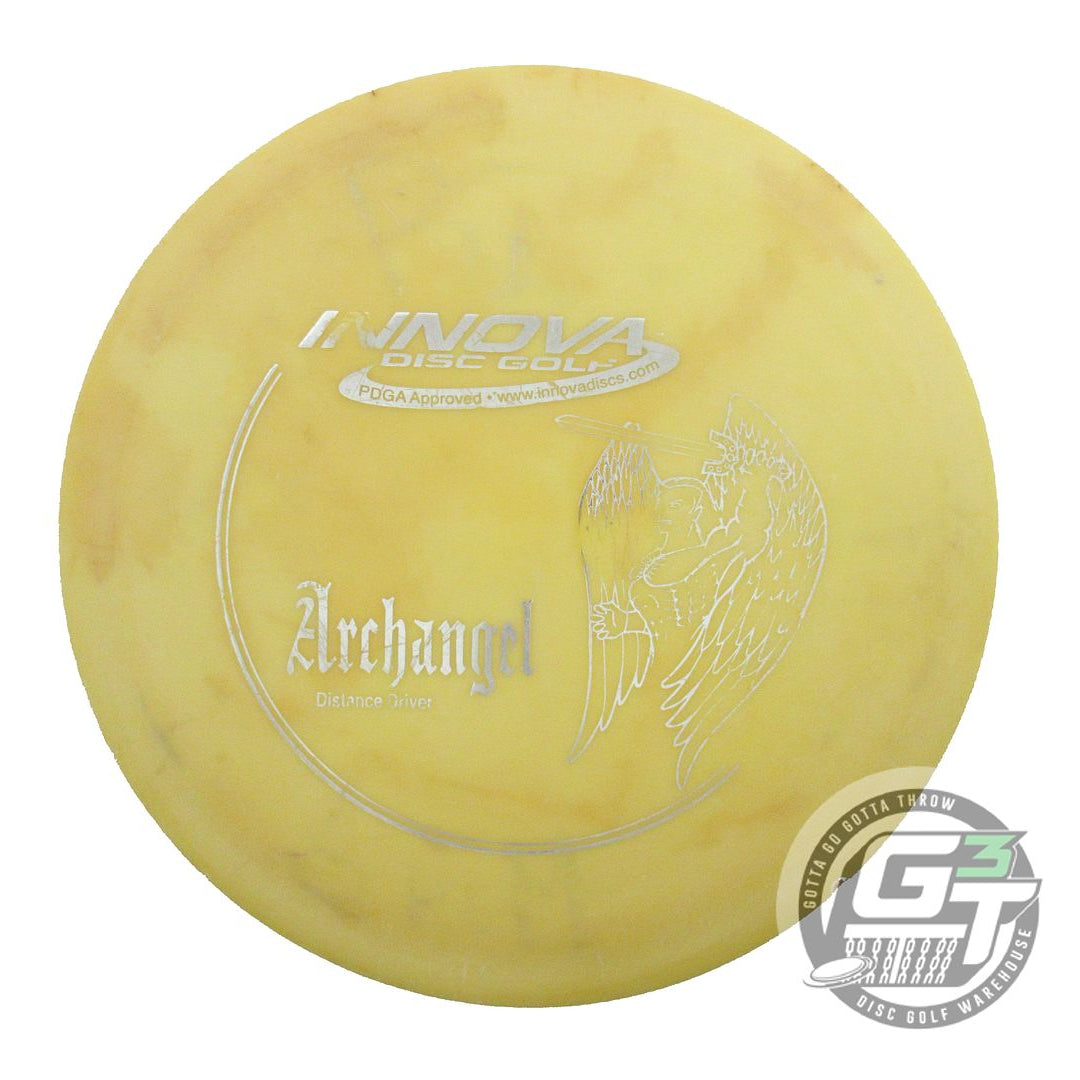 USED Innova DX Archangel 168g Yellow Silver Foil PFN Distance Driver Golf Disc