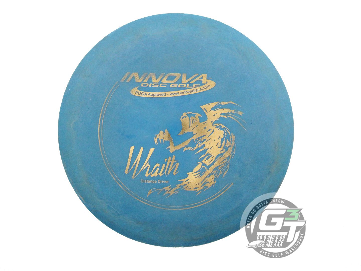 USED Innova DX Wraith 170g Blue Gold Foil Distance Driver Golf Disc