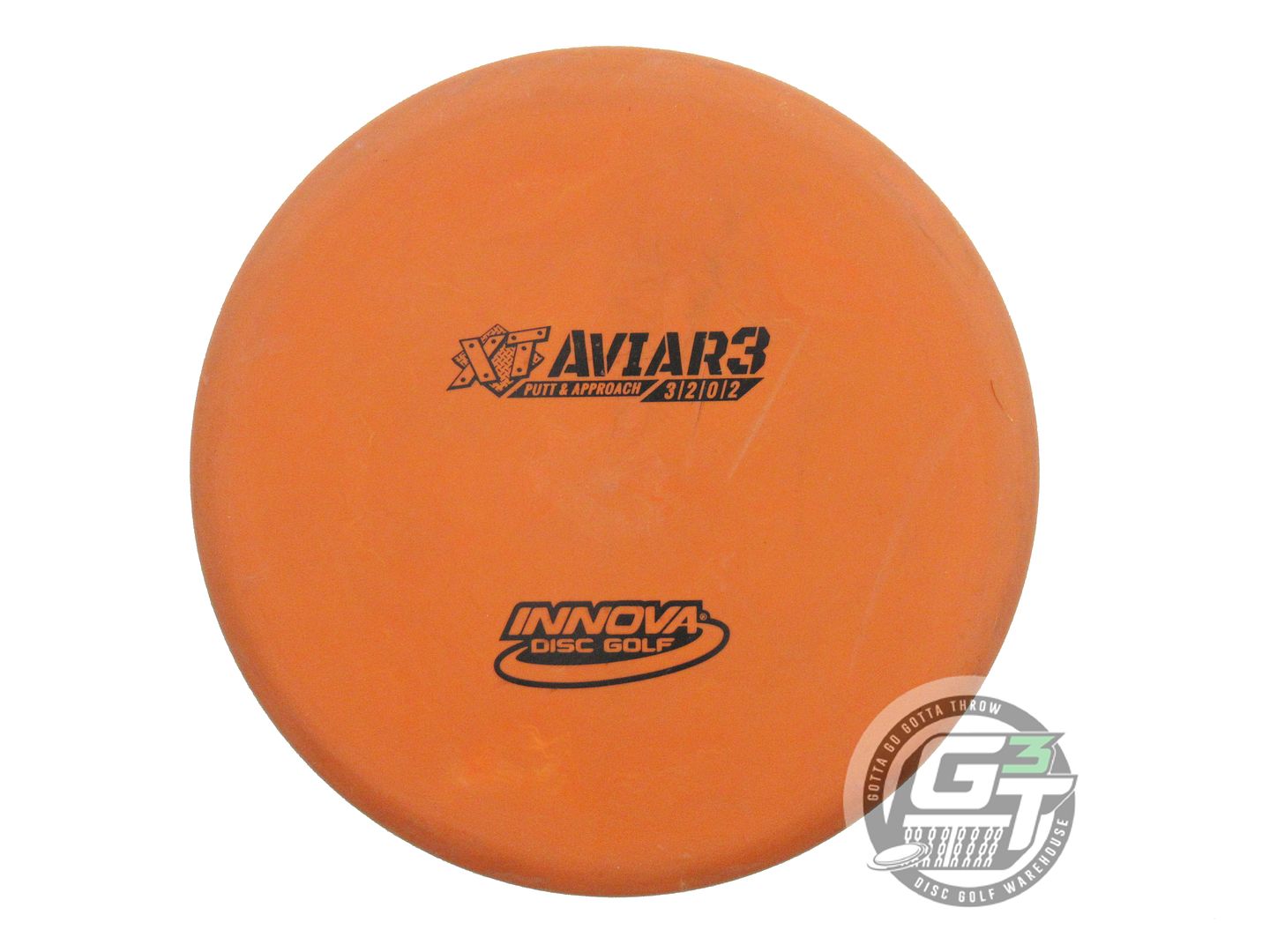 USED Innova XT Aviar3 175g Orange Black Stamp Putter Golf Disc