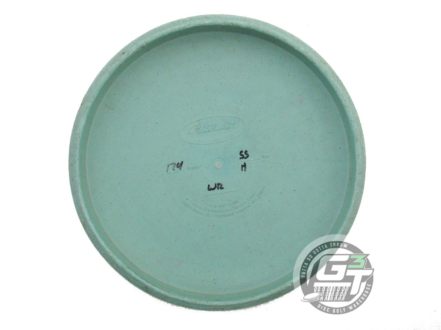USED Gateway SureGrip SS Wizard 174g Green Gold Foil A Putter Golf Disc